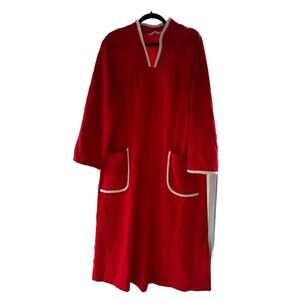 Vintage Vanity Fair Women’s House Coat Robe Red - Large